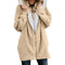 Popular Europe Women Hooded Zipper Cardigan Sweatshirt Outerwear