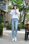 IMG 139 of Korean BFLoose Trendy Ripped Denim Pants Women Ankle-Length Pants Harem Pants