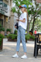 IMG 141 of Korean BFLoose Trendy Ripped Denim Pants Women Ankle-Length Pants Harem Pants