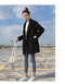 IMG 119 of Wool Women Mid-Length Petite Korean Thick Popular Woolen Coat Outerwear