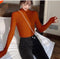 Img 12 - High Collar Slimming Fitted Sweater Women Long Sleeved Tops Sweater