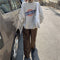 IMG 118 of Thick Korean Loose BFPrinted Non Popular Elegant Long Sleeved Sweatshirt Women Outerwear