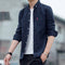 Img 8 - Shirt Men Long Sleeved Korean Slim Look Youth Striped Casual Trendy Men Shirt