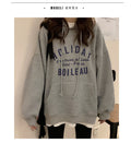 IMG 104 of Thin Hooded Sweatshirt Women ins Loose Korean Popular Outerwear