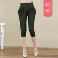 Img 12 - Thin Women Cropped Plus Size Loose Casual Pants