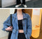 IMG 110 of Denim Women Korean chicLoose All-Matching Student Tops Jacket Vintage Outerwear