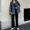 Img 3 - Denim Women Korean chicLoose All-Matching Student Tops Jacket Vintage