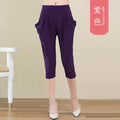 Img 10 - Thin Women Cropped Plus Size Loose Casual Pants