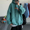 Sweatshirt Hooded Couple Loose Trendy All-Matching Rainbow instb Outerwear