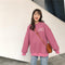 Tops Printed Women Thick Round-Neck Loose All-Matching Casual Korean INS Sweatshirt