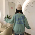 Img 6 - Tops Printed Women Thick Round-Neck Loose All-Matching Casual Korean INS Sweatshirt