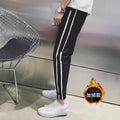 Sporty Men Loose Ankle-Length Casual Thick Slim-Fit Plus Size Korean Pants