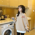 Img 7 - Tops Printed Women Thick Round-Neck Loose All-Matching Casual Korean INS Sweatshirt