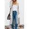 IMG 145 of Women Europe Loose Solid Colored Sweater Cardigan Mid-Length Outerwear