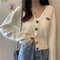 Img 6 - Cardigan Women Vintage Hong Kong Loose Japanese Sweater
