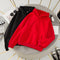 IMG 131 of Trendy Women Solid Colored Casual Hooded Sweatshirt Outerwear