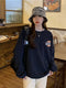 IMG 134 of Thick Korean Loose BFPrinted Non Popular Elegant Long Sleeved Sweatshirt Women Outerwear