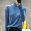 Img 15 - Women Wool Turtleneck All-Matching High Collar Slimming Sweater