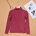 Img 9 - Slimming Korean Casual Elegant Long Sleeved Solid Colored Shirt Sweater