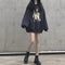 Img 1 - Thick Sweatshirt Women Korean Loose Mid-Length Vintage Hong Kong Hooded Student