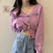 Img 8 - Cardigan Women Vintage Hong Kong Loose Japanese Sweater
