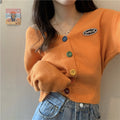 Img 10 - Cardigan Women Vintage Hong Kong Loose Japanese Sweater