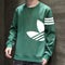 Img 7 - Men Trendy Korean Loose Plus Size Solid Colored Round-Neck Tops Long Sleeved Sweatshirt