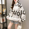 IMG 115 of Mid-Length Thick Hooded Sweatshirt Women Loose Tops ins Outerwear