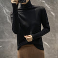 Img 9 - Women Wool Turtleneck All-Matching High Collar Slimming Sweater