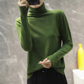 Img 10 - Women Wool Turtleneck All-Matching High Collar Slimming Sweater