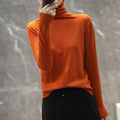 Img 12 - Women Wool Turtleneck All-Matching High Collar Slimming Sweater