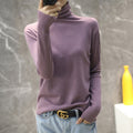 Img 7 - Women Wool Turtleneck All-Matching High Collar Slimming Sweater