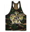 Camo Prints Printed Fitness Tank Top Camouflage Tank Top