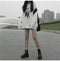IMG 116 of Thick Sweatshirt Women Korean Loose Mid-Length Vintage Hong Kong Hooded Student Outerwear