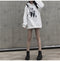 IMG 126 of Thick Sweatshirt Women Korean Loose Mid-Length Vintage Hong Kong Hooded Student Outerwear