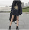 IMG 106 of Thick Sweatshirt Women Korean Loose Mid-Length Vintage Hong Kong Hooded Student Outerwear