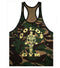 Camo Prints Printed Fitness Tank Top Camouflage Tank Top