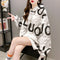 IMG 114 of Mid-Length Thick Hooded Sweatshirt Women Loose Tops ins Outerwear