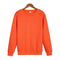 Solid Colored Round-Neck Sweatshirt Long Sleeved Outerwear