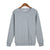 Solid Colored Round-Neck Sweatshirt Long Sleeved Outerwear