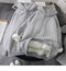 IMG 108 of Thick Women Petite Sweatshirt Korean Loose Solid Colored Harajuku Hooded Tops Outerwear