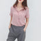 Blouse Short Sleeve Korean Summer Trendy Niche Hong Kong Loose Chiffon Solid Colored Vintage Tops Outerwear