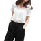 Img 5 - Blouse Short Sleeve Korean Summer Trendy Niche Hong Kong Loose Chiffon Solid Colored Vintage Tops