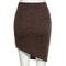 IMG 108 of Europe Women Solid Colored Slim Look High Waist Hip Flattering Niche Splitted Skirt