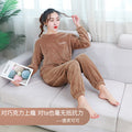 Img 5 - Plus Size Fairy-Look Warm Pants Sets Thick Pajamas Loungewear