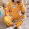 Japanese Crayon Shin Pajamas Women Long Sleeved Casual Korean Loungewear Sets Sleepwear