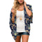 insPopular Chiffon Beach Digital Printed Cardigan Sunscreen Outerwear