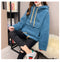 IMG 123 of Thick Sweatshirt Women Korean Hooded Student Tops Outerwear