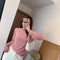 IMG 133 of Demure Pink Women T-Shirt Elegant Slim Look Long Sleeved Casual Solid Colored Soothing Undershirt Outerwear