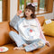 Pajamas Women Cotton Long Sleeved Loungewear Men Thin Summer Sets Sleepwear